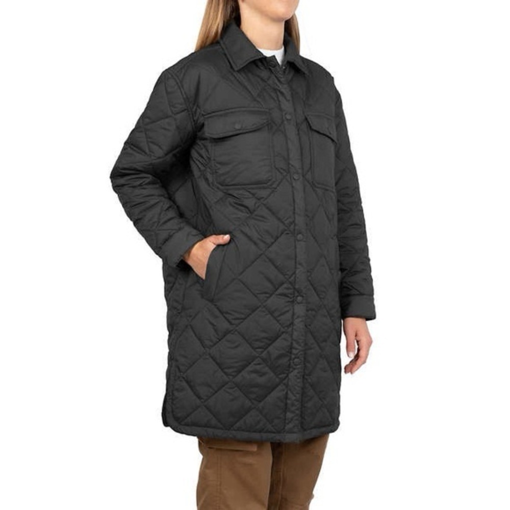 Tilley Diamond Quilted Shirt Jacket Black Small